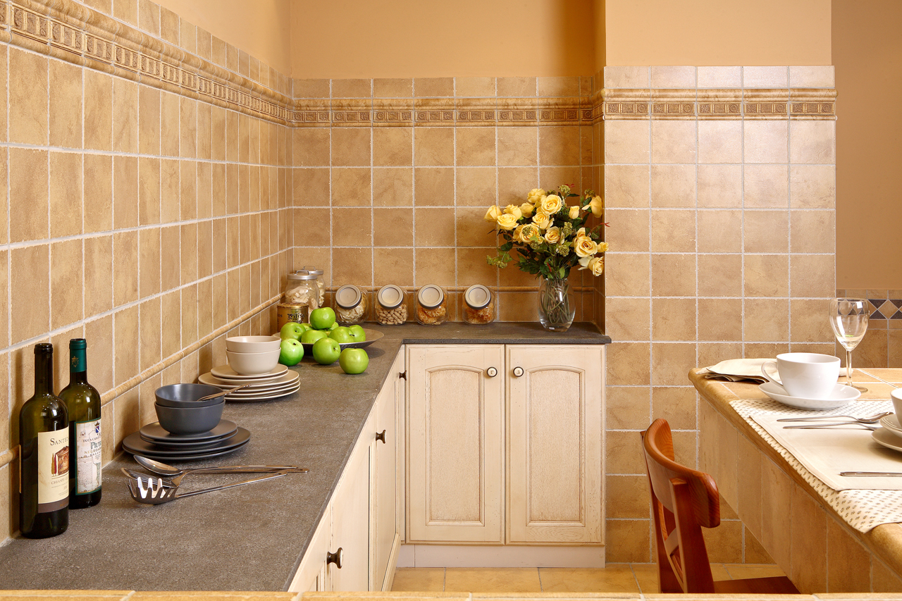 厨房墙面美缝剂效果图